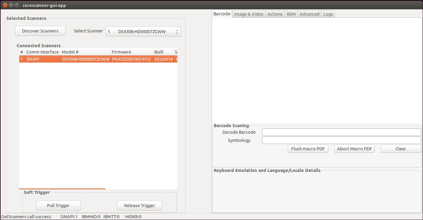 Scanner SDK for Linux Test Utilities Zebra Technologies