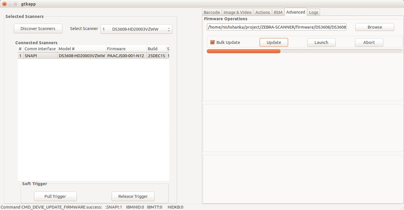 Scanner SDK for Linux Test Utilities Zebra Technologies