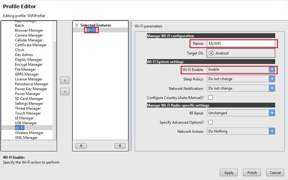 Configure Wi-Fi settings and Network Profiles using MX Wi-Fi - TechDocs